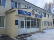 Световой короб, герб и табличка с режимом работы на входной группе